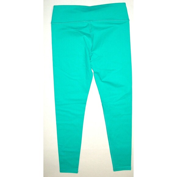 New Fabletics Womens Leggings Teal Green S High Waist PowerHold Yoga Run UPF - Picture 3 of 4